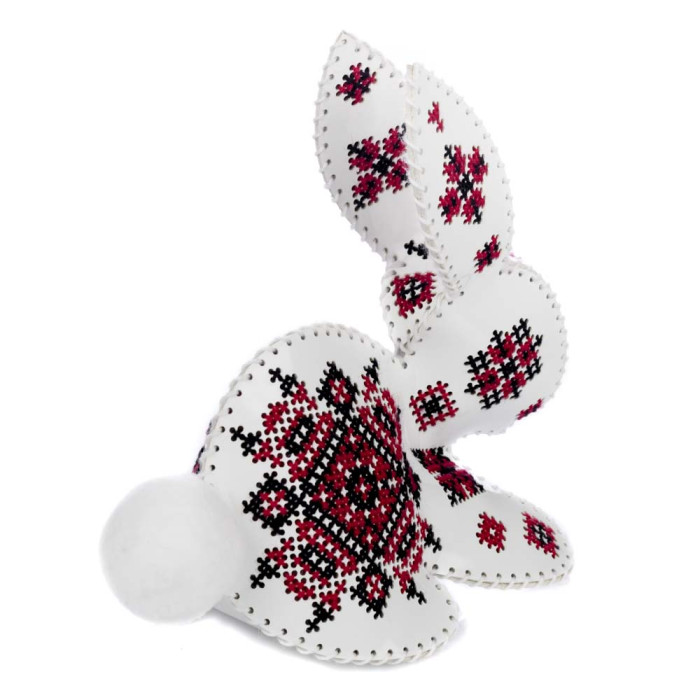 FLHL-124 Wonderland Crafts Набір для вишивки друкованим хрестиком на штучній шкірі - Кролик з орнаментом, 12,5x12,5x6,5 см