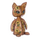 FLHL-207 Wonderland Crafts Набір для вишивки нитками на штучній шкірі - Киця – Сонячні квіти, 7,5x7x12,5