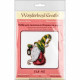 FLK-502 Ялинкова іграшка Гном. Wonderland Сrafts. Набір для вишивки бісером на дерев'яній основі