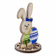 FLK-551 Великодній кролик-хлопчик 9х13,5 см. Wonderland Сrafts. Набір для вишивки бісером на дерев'яній основі