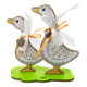 FLK-617 Wonderland Crafts Набір для вишивки бісером по дереву - Веселі гуси, 13x12,5 см