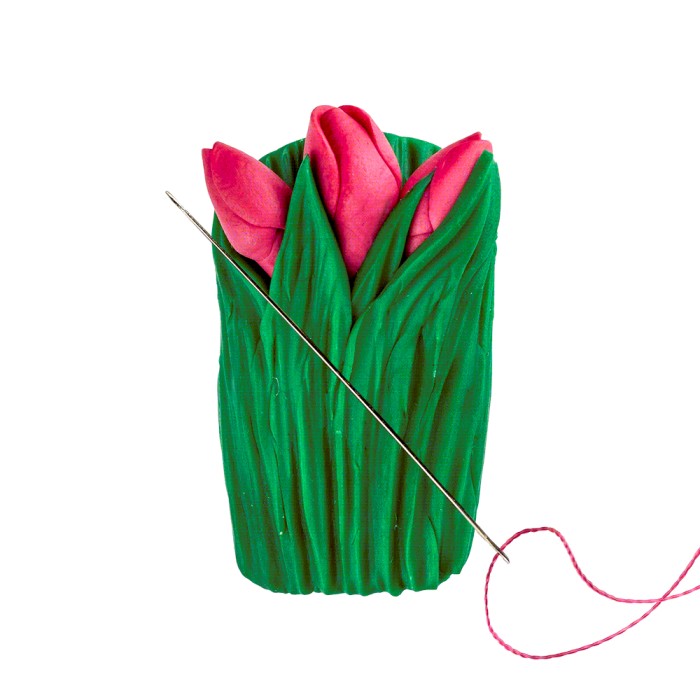 FLMH-021(C) Магнітний тримач для голок. Букетик тюльпанів. Wonderland Crafts (Волшебная страна)(Знятий з виробництва)