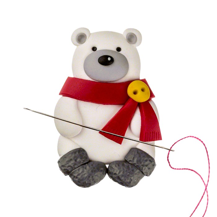 FLMH-037(C) Магнітний тримач для голок. Білий ведмідь. Wonderland Crafts (Волшебная страна)(Знятий з виробництва)