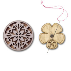 FLMH-106(W) Wonderland Crafts Магнітний тримач для голок дерев'яний односторонній, 3,5x3,5 см