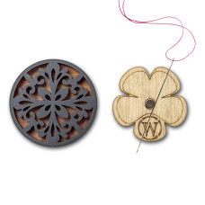 FLMH-107(W) Wonderland Crafts Магнітний тримач для голок дерев'яний односторонній, 3,5x3,5 см