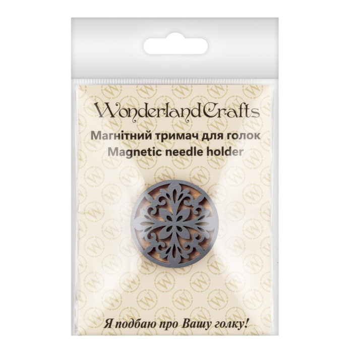 FLMH-107(W) Wonderland Crafts Магнітний тримач для голок дерев'яний односторонній, 3,5x3,5 см