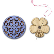 FLMH-108(W) Wonderland Crafts Магнітний тримач для голок дерев'яний односторонній, 3,5x3,5 см