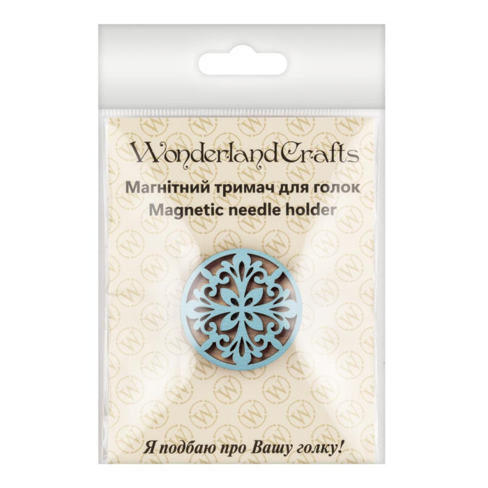 FLMH-109(W) Wonderland Crafts Магнітний тримач для голок дерев'яний односторонній, 3,5x3,5 см