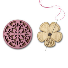 FLMH-110(W) Wonderland Crafts Магнітний тримач для голок дерев'яний односторонній, 3,5x3,5 см