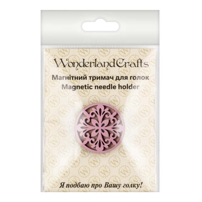 FLMH-110(W) Wonderland Crafts Магнітний тримач для голок дерев'яний односторонній, 3,5x3,5 см