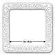 FLMP-038 Wonderland Сrafts Магнітні п’яльця для вишивки 19x19 см (пластик, внутрішній розмір 14x14 см)