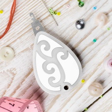 FLNT-042 Wonderland Сrafts - Нитковтягувач Срібний візерунок 5x7,5 см (пластик)