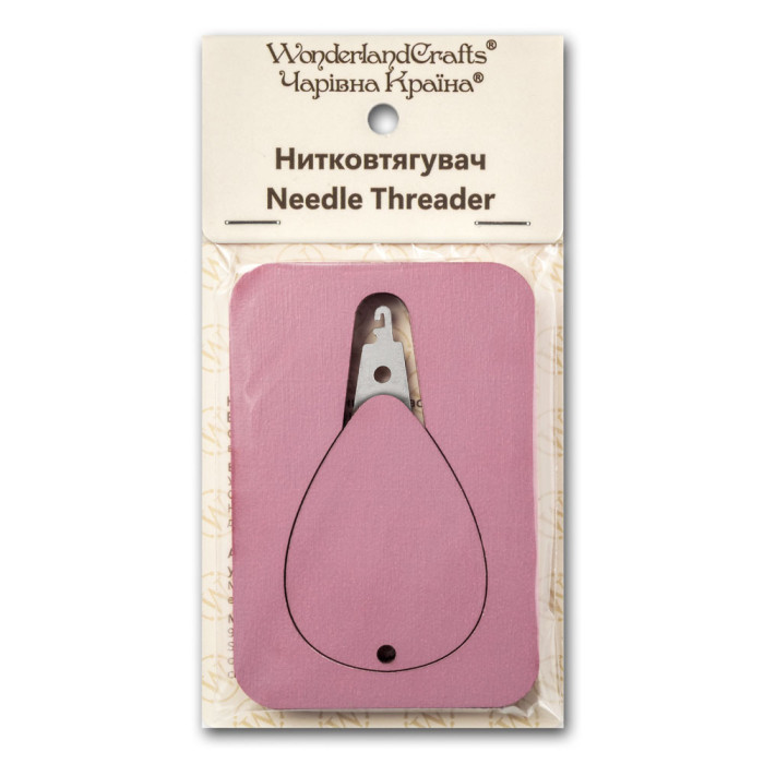 FLNT-049 Wonderland Crafts Нитковтягувач - Рожевий 5x7,5 см (фанера)