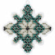 FLPL-017 Сніжинка. Wonderland Crafts (Волшебная страна). Набір для вишивки бісером на пластиковій основі