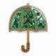 FLPL-071 Зелена парасолька. Wonderland Crafts. Набір для вишивки бісером на пластиковій основі