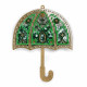 FLPL-071 Зелена парасолька. Wonderland Crafts. Набір для вишивки бісером на пластиковій основі