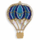 FLPL-074 Синя повітряна куля. Wonderland Crafts. Набір для вишивки бісером на пластиковій основі