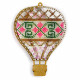 FLPL-077 Рожева повітряна куля. Wonderland Crafts. Набір для вишивки бісером на пластиковій основі