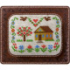 FLTL-038 Набір для створення гольниці з вишивкою хрестиком. Wonderland Crafts (Волшебная страна)