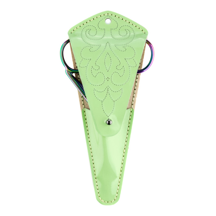 FLTL-087 Wonderland Crafts Набір для вишивки рахунковим хрестиком на штучній шкірі - Чохол для ножиць Медуза 6,5x15,5 см