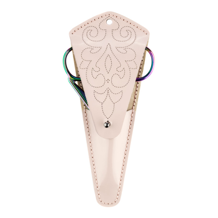 FLTL-092 Wonderland Crafts Набір для вишивки рахунковим хрестиком на штучній шкірі - Чохол для ножиць Повітряна куля 6,5x15,5 см