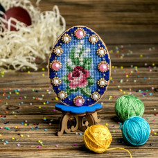 FLW-033 Великоднє яйце. Wonderland Crafts. Набір для вишивки нитками на дерев'яній основі