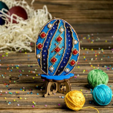 FLW-037 Великоднє яйце. Wonderland Crafts. Набір для вишивки нитками на дерев'яній основі