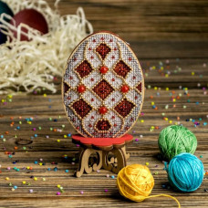 FLW-038 Великоднє яйце. Wonderland Crafts. Набір для вишивки нитками на дерев'яній основі