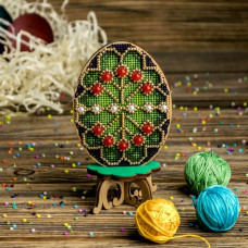 FLW-039 Великоднє яйце. Wonderland Crafts. Набір для вишивки нитками на дерев'яній основі
