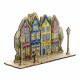 FLW-068 Wonderland Сrafts Набір для вишивки рахунковим хрестиком по дереву - Іграшка Будиночок різнокольоровий 10x13,5 см