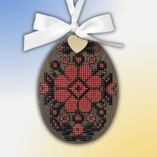 FLW-087 Wonderland Crafts Набір для вишивки хрестиком по дереву - Писанка. Донеччина, 7x9,5 см