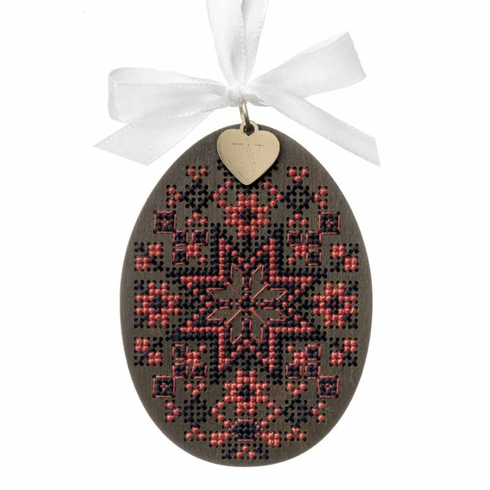 FLW-094 Wonderland Crafts Набір для вишивки хрестиком по дереву - Писанка. Дніпропетровщина, 7x9,5 см