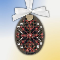 FLW-096 Wonderland Crafts Набір для вишивки хрестиком по дереву - Писанка. Херсонщина, 7x9,5 см