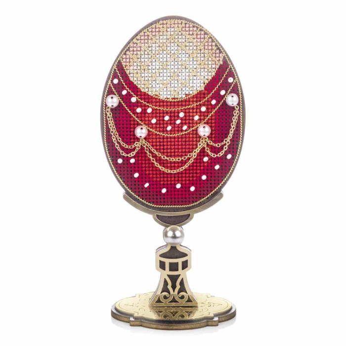 FLW-110 Wonderland Crafts Набір для вишивки хрестиком по дереву - Писанка. Святкова, 7x14,5 см