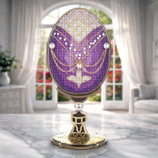 FLW-111 Wonderland Crafts Набір для вишивки хрестиком по дереву - Писанка. Вечірнє сяйво, 7x14,5 см