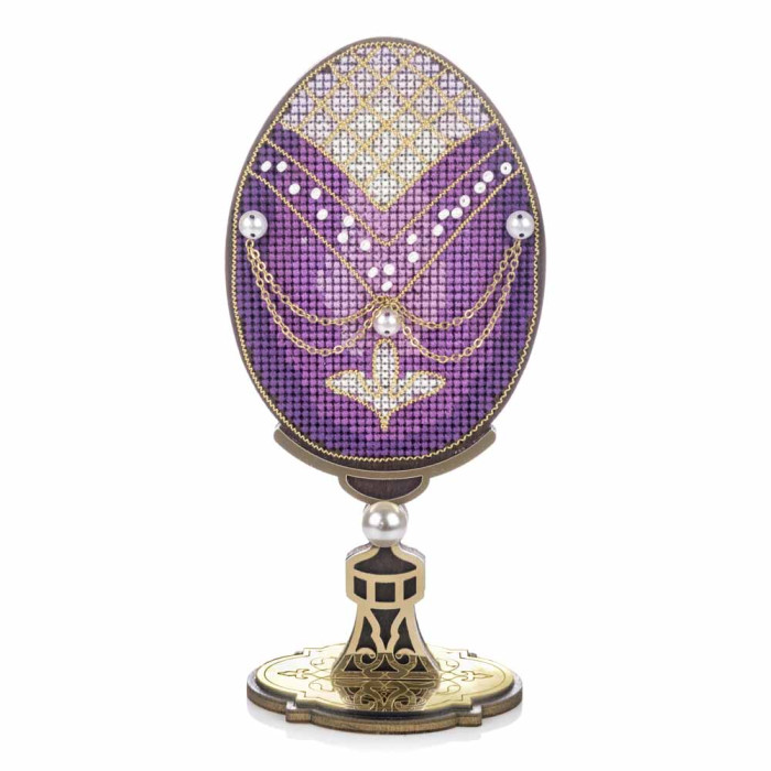 FLW-111 Wonderland Crafts Набір для вишивки хрестиком по дереву - Писанка. Вечірнє сяйво, 7x14,5 см