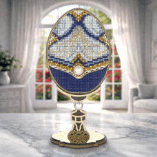 FLW-112 Wonderland Crafts Набір для вишивки хрестиком по дереву - Писанка. Королівський орнамент, 7x14,5 см