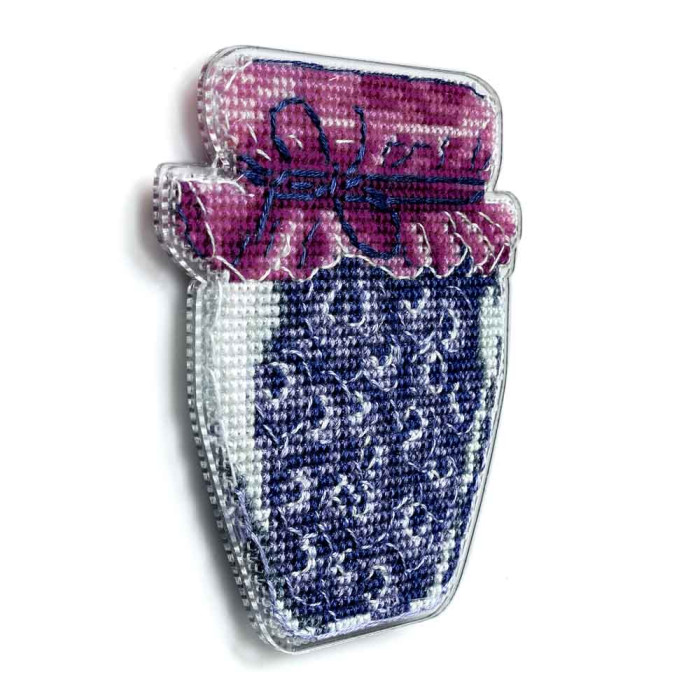 FLX-108 Wonderland Сrafts Набір для вишивки рахунковим хрестиком по пластику - Магніт Варення з лохини 8,5x8,5 см