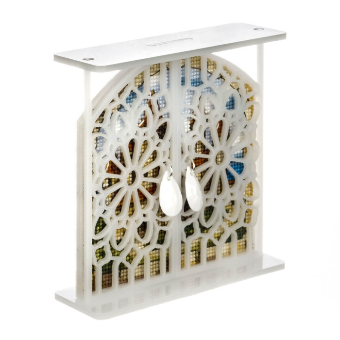 FLX-132 Wonderland Сrafts Набір для вишивки рахунковим хрестиком по пластику - Іграшка Замок на узбережжі 10,5x11x3,5 см