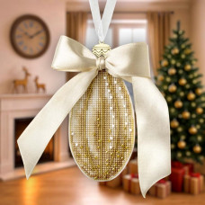 FLX-135 Wonderland Сrafts Набір для вишивки рахунковим хрестиком на пластику - Іграшка Сльозинка зими 5,5x11,5 см