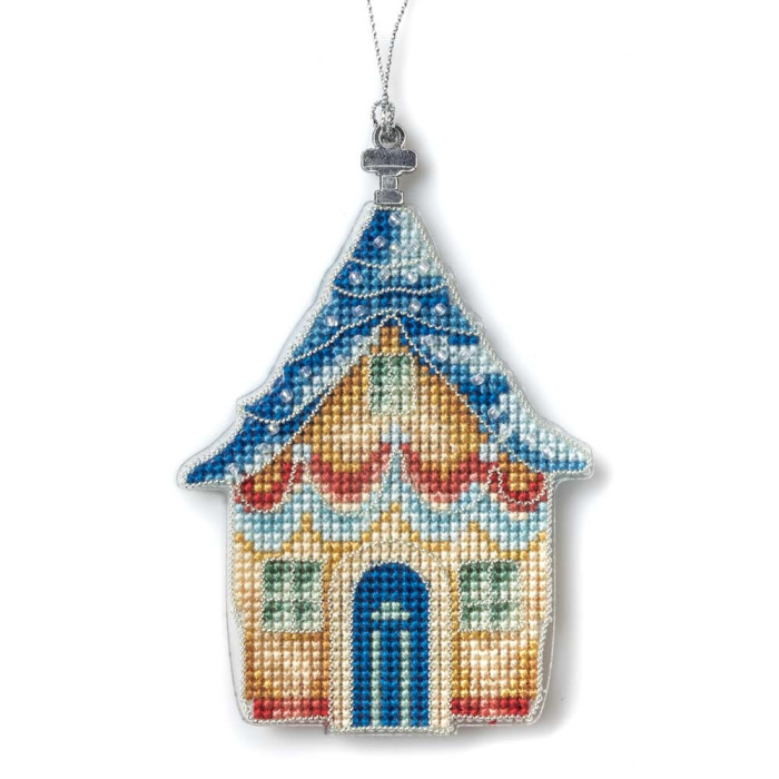 FLX-144 Wonderland Сrafts Набір для вишивки рахунковим хрестиком на пластику - Іграшка Будиночок біля моря 7,5x10,5 см