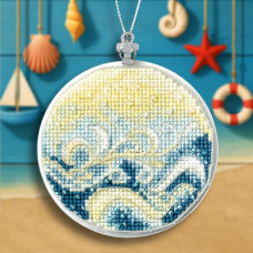 FLX-151 Wonderland Сrafts Набір для вишивки рахунковим хрестиком на пластику - Іграшка Морські хвилі 8x9 см