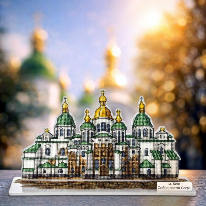 FLX-152 Wonderland Crafts Набір для вишивки рахунковим хрестиком по пластику - Київ. Софія Київська, 11,5x21,5 см
