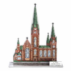 FLX-154 Wonderland Crafts Набір для вишивки рахунковим хрестиком по пластику - Львів. Церква святих Ольги і Єлизавети, 17x19,5 см