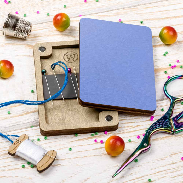 FLZB(N)-198 Wonderland Crafts Магнітна гольниця прямокутна - Блакитна, 6x9 см (фанера)