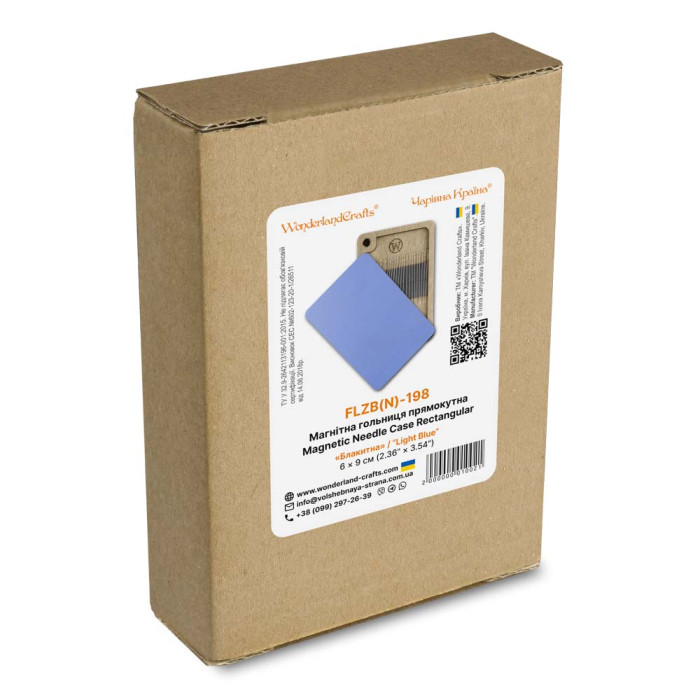 FLZB(N)-198 Wonderland Crafts Магнітна гольниця прямокутна - Блакитна, 6x9 см (фанера)