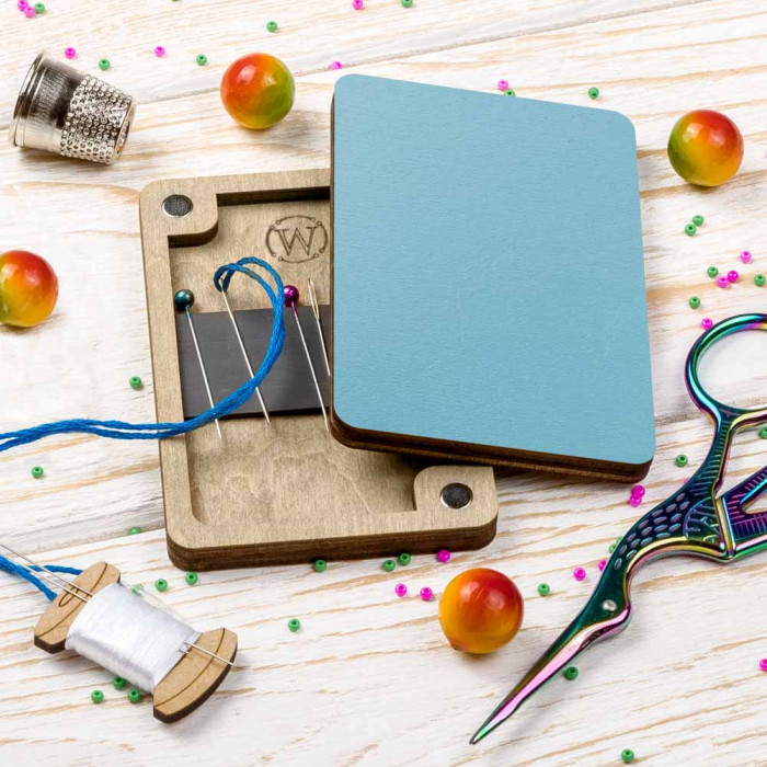 FLZB(N)-199 Wonderland Crafts Магнітна гольниця прямокутна - Бірюзова, 6x9 см (фанера)