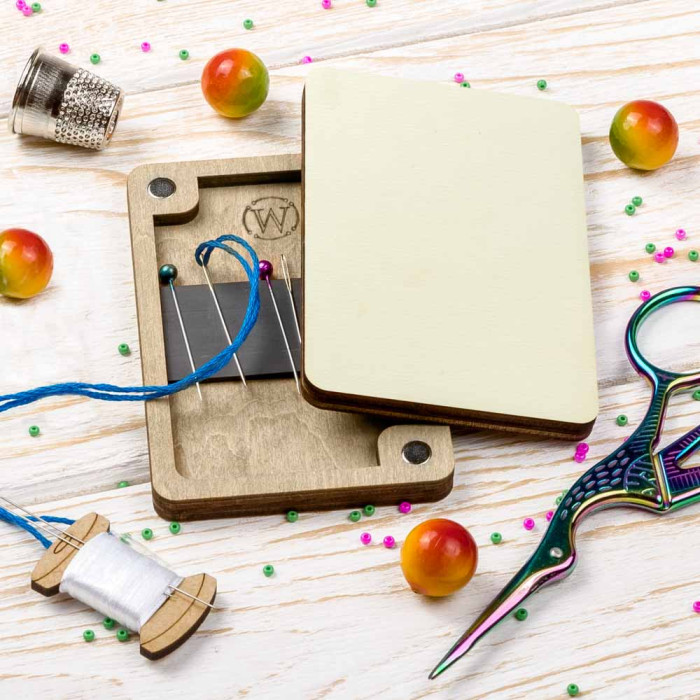 FLZB(N)-201 Wonderland Crafts Магнітна гольниця прямокутна - Бежева, 6x9 см (фанера)