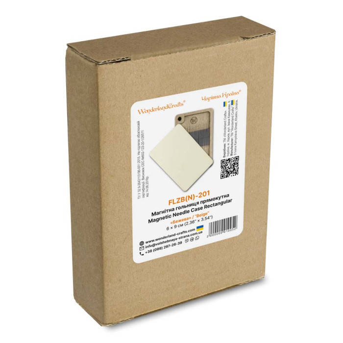 FLZB(N)-201 Wonderland Crafts Магнітна гольниця прямокутна - Бежева, 6x9 см (фанера)