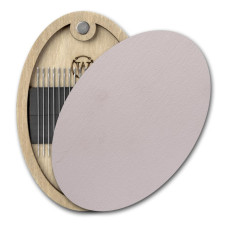 FLZB(N)-202 Wonderland Crafts Магнітна гольниця овальна - Попеляста, 6x9 см (фанера)